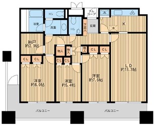 リバーサイド隅田セントラルタワーパレスの物件間取画像